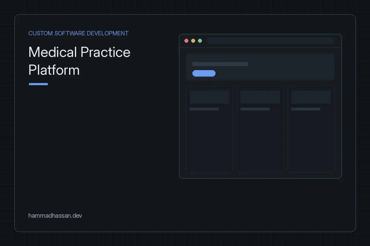 Medical Practice Platform — clinic website preview card