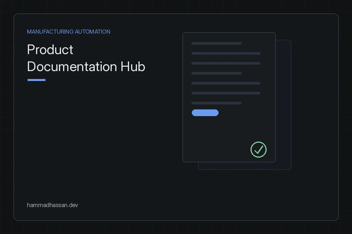 Product Documentation Hub — document library preview card